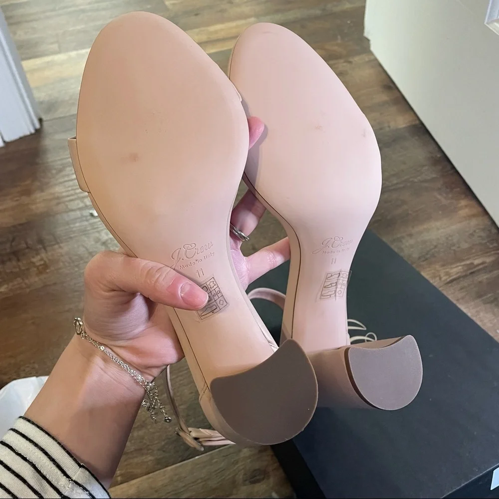 J. Crew Women's Stella Heels in Blush Pink 11 Made in Italy NEW IN BOX - Picture 4 of 6